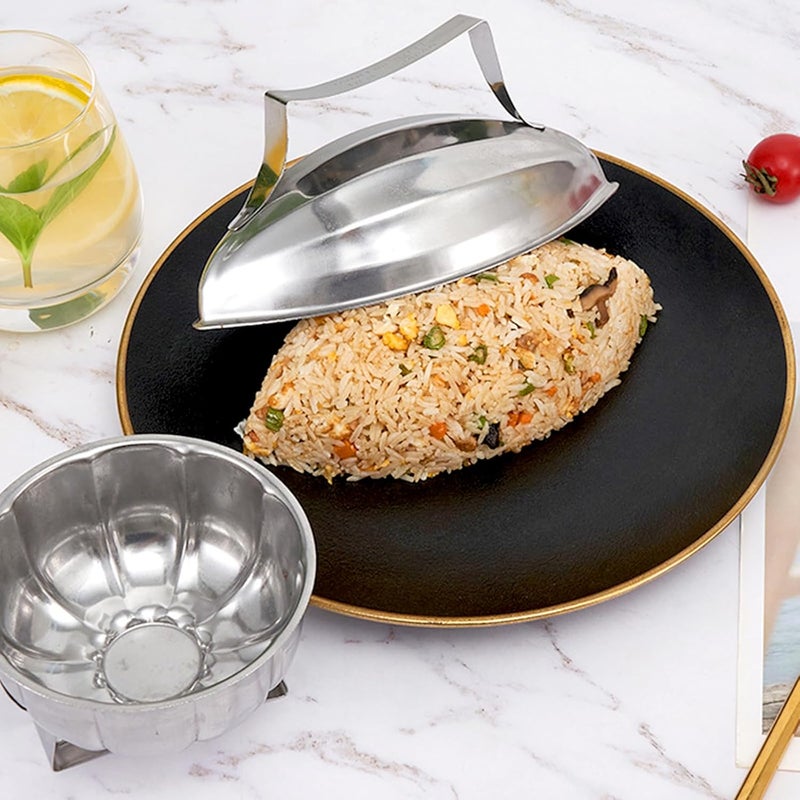 Eonenomi Papaya Shape Fried Rice Press Mold, Stainless Steel, Silver - Image 3